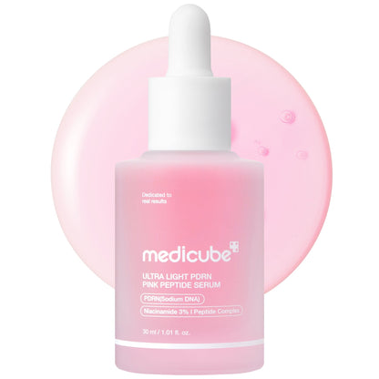 Ultra Light PDRN Pink Peptide Serum – Lightweight Hydrating Serum with Niacinamide & Hyaluronic Acid, 30ml