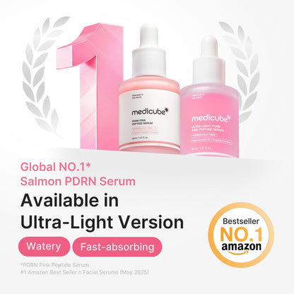 Ultra Light PDRN Pink Peptide Serum – Lightweight Hydrating Serum with Niacinamide & Hyaluronic Acid, 30ml