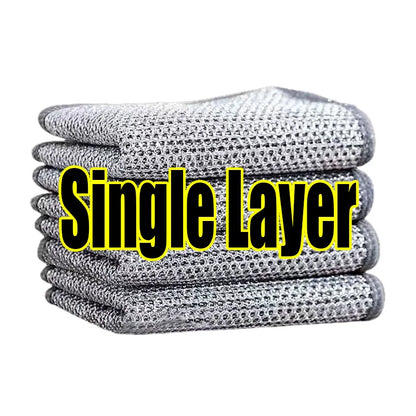 Steel Wire Cleaning Cloths – Kitchen Scrubbing Dish Rags 10 Pack