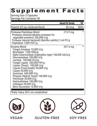 BIOptimizers MassZymes Advanced Digestive Enzyme Formula – 120 Veggie Capsules