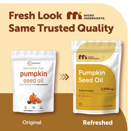 Micro Ingredients Pumpkin Seed Oil with Saw Palmetto Softgels