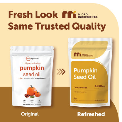Micro Ingredients Pumpkin Seed Oil with Saw Palmetto Softgels