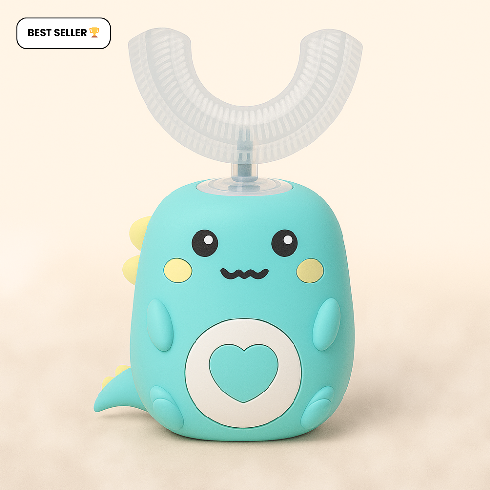 Toddla™ Kids U-Shaped 360° Toothbrush – Soft Silicone Automatic Toothbrush for Toddlers & Children
