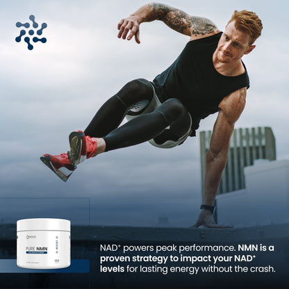 Pure NMN Fast Dissolve Powder – 500mg Per Serving, 100g, 200 Servings