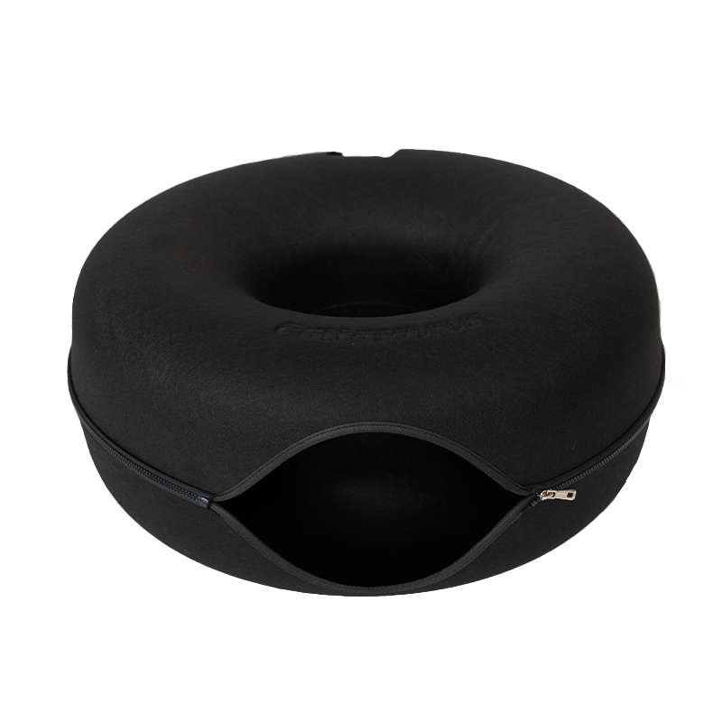 Jumbo Cat Scratcher Cave – 2-in-1 Felt Cat Tunnel, Hideaway Bed & Interactive Play Space