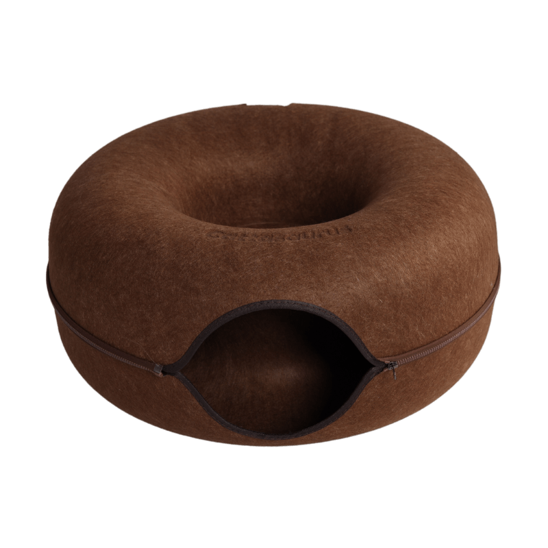 Jumbo Cat Scratcher Cave – 2-in-1 Felt Cat Tunnel, Hideaway Bed & Interactive Play Space