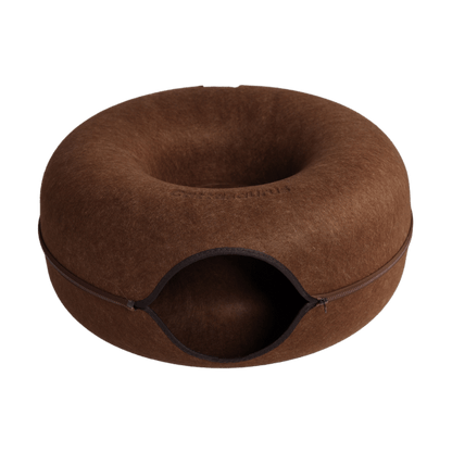 Jumbo Cat Scratcher Cave – 2-in-1 Felt Cat Tunnel, Hideaway Bed & Interactive Play Space