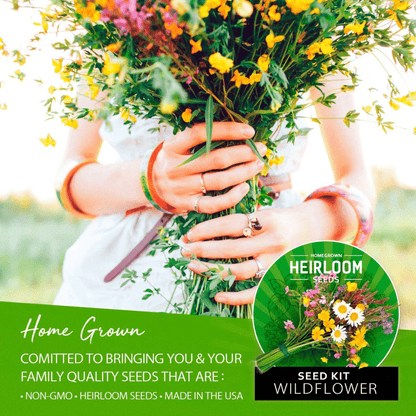 Perennial Wildflower Seed Mix - 18 Varieties (3 oz) - No Filler