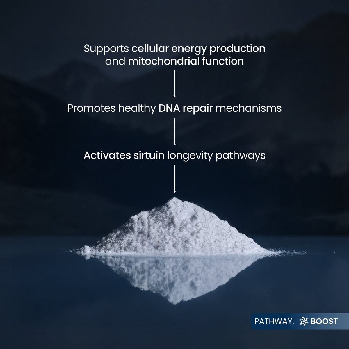 Pure NMN Fast Dissolve Powder – 500mg Per Serving, 100g, 200 Servings