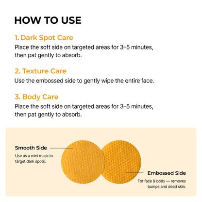 Dr.Melaxin TX Turmeric Toner Pads – 70 Sheets, Tranexamic & Kojic Acids, Brightening Korean Skincare