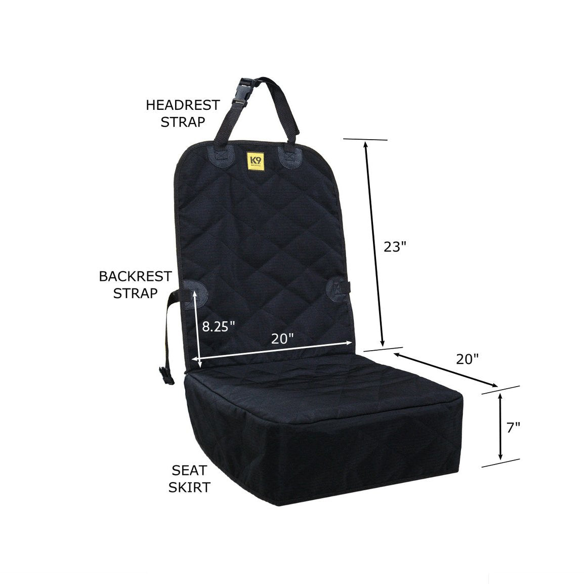Front Car Seat Cover for Dogs – Heavy-Duty Pet Seat Protector Against Fur, Dirt & Scratches