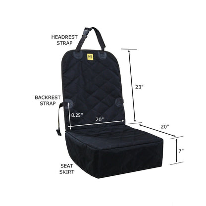 Front Car Seat Cover for Dogs – Heavy-Duty Pet Seat Protector Against Fur, Dirt & Scratches