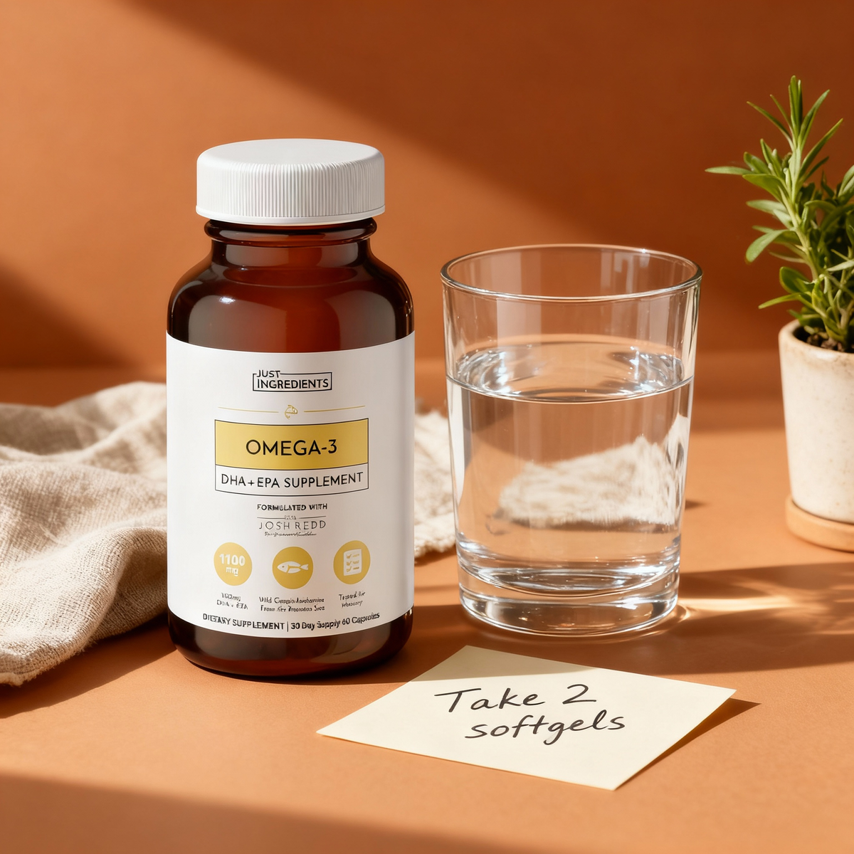 Ingredients Omega-3 EPA/DHA Supplement | Sourced from Wild Peruvian Anchovies