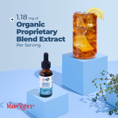 MaryRuth’s Organic Lymphatic Support Liquid Extract – Alcohol-Free Herbal Blend, 30 Servings