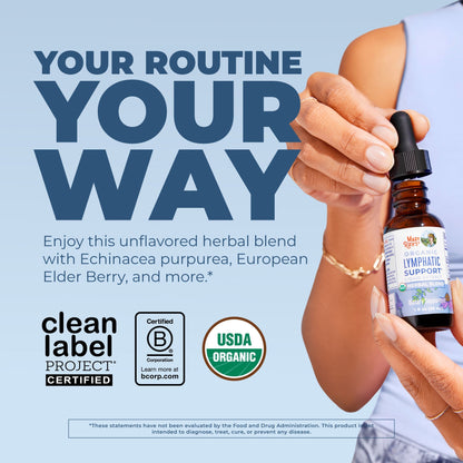 MaryRuth’s Organic Lymphatic Support Liquid Extract – Alcohol-Free Herbal Blend, 30 Servings