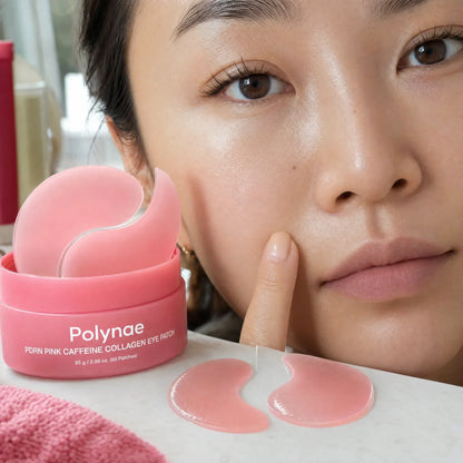 Medicube PDRN Pink Caffeine Collagen Eye Patch – Hydrating & Firming Under-Eye Care, 60 Patches