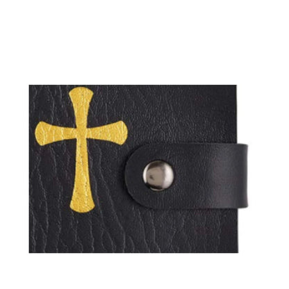 H Holly Lines Prayer Card Holder Faux Leather Holy Card Organizer for Religio. 1pc