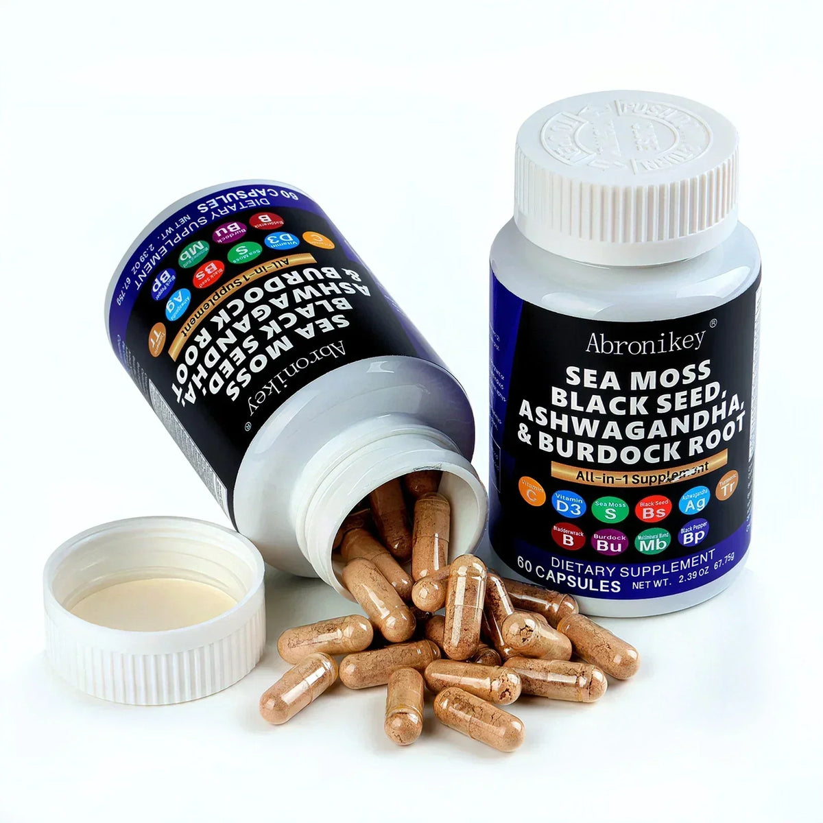 Sea Moss Supplement 60 Caps - Immune Boost + Gut Health | Premium Natural Sea Moss