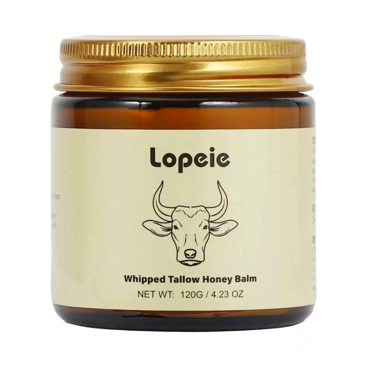 Lopeie Whipped Tallow Honey Balm | 4.23oz All-Natural Moisturizer for Dry Skin