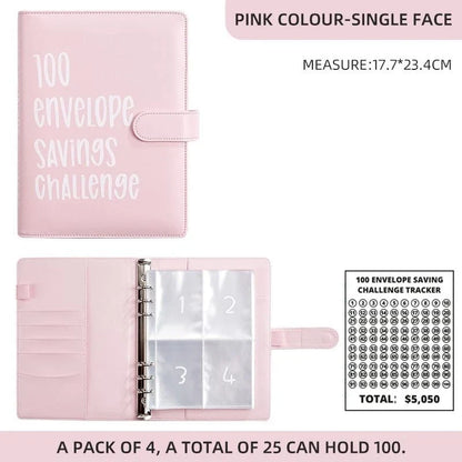 AASLOB 100 Envelopes Money Saving Challenge, 100 Envelope Challenge Binder, E...