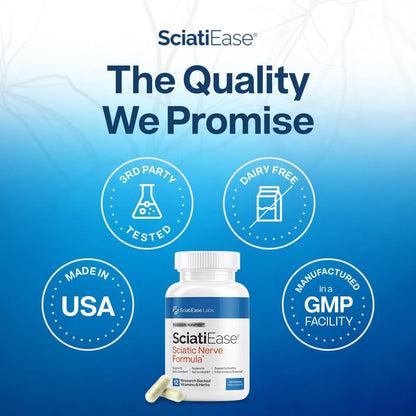 SciatiEase Labs Sciatic Ease Nerve Formula - Nervous System Health, Antioxidant