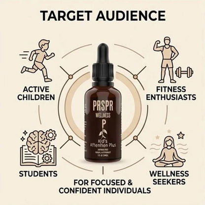 PRSPR Wellness Kid's Attention Plus 2Pack 60ml Focus Support Herbal Liquid Drops