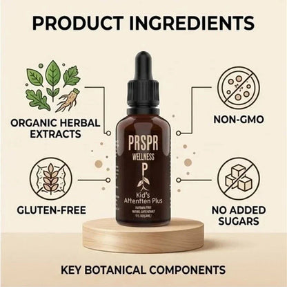 PRSPR Wellness Kid's Attention Plus 2Pack 60ml Focus Support Herbal Liquid Drops