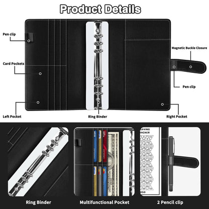 100 Envelope Challenge Binder Savings Book with Envelopes Budget Binder for cash