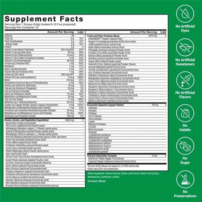 3pc NEW Force Factor Smarter Greens Daily Wellness Powder, Superfood Powder-