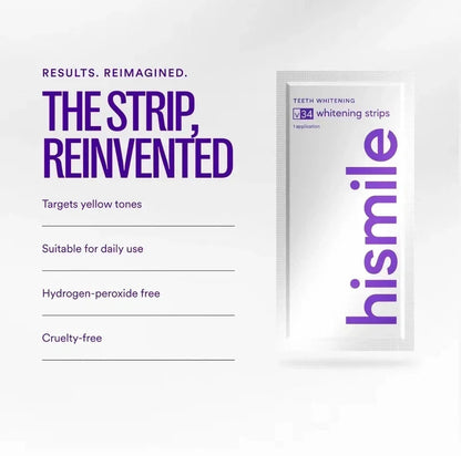 Hismile V34 Whitening Strips, Teeth WhiteningStrips, Purple Tooth Whitening