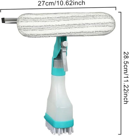 4 in 1 Window Cleaning Kit Professional Squeegee with Spray Bottle for Shower Mi