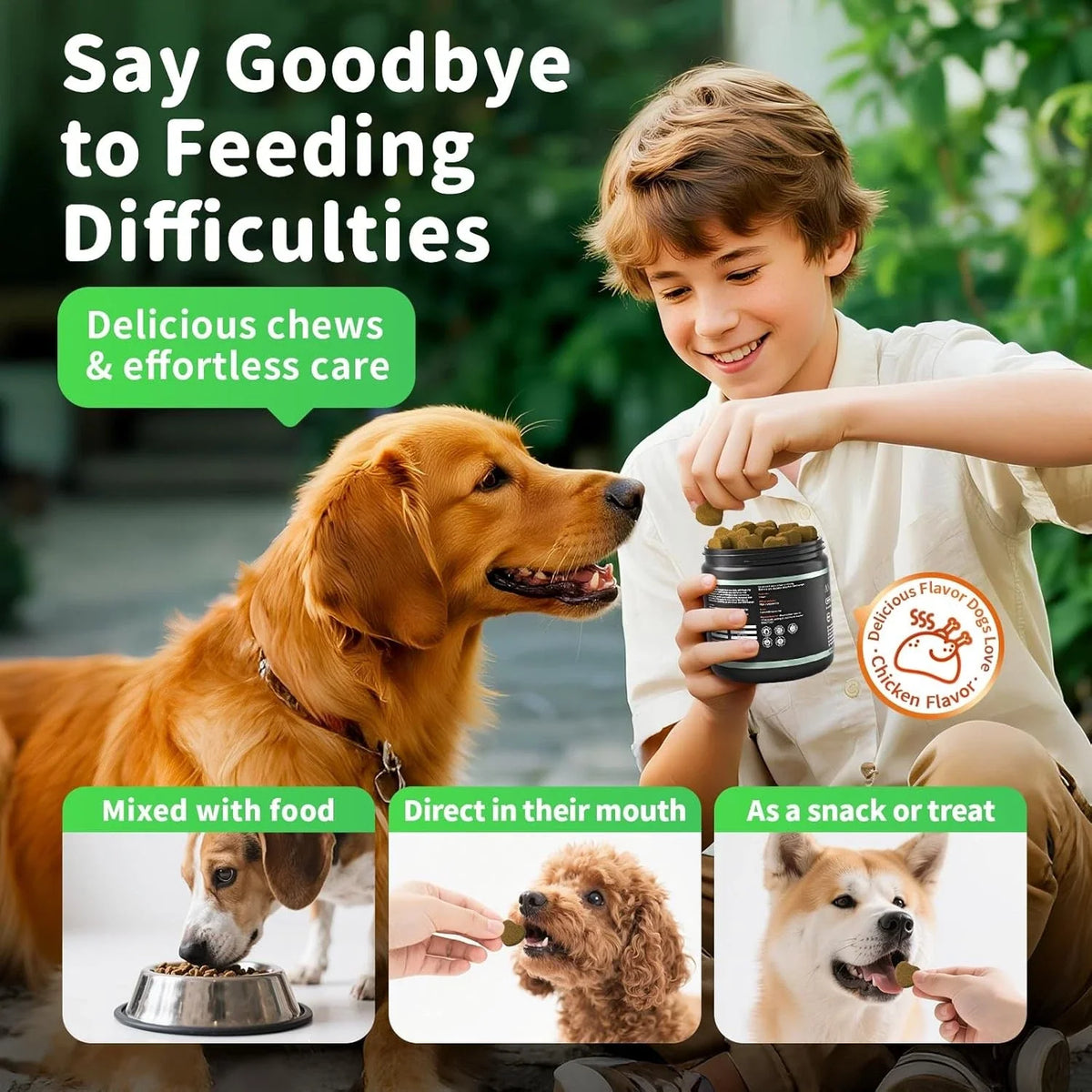 Dog Probiotics Digestive Enzymes,Pumpkin Fiber Chews For Gut Health, Constipatio