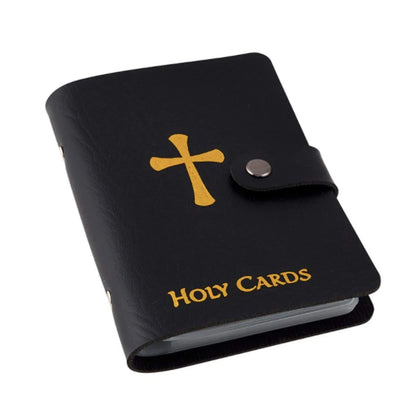 H Holly Lines Prayer Card Holder Faux Leather Holy Card Organizer for Religio. 1pc