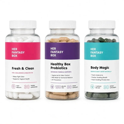 Her Box 3 Pack Fantasy Feminine Wellness Set for Women Daily Care