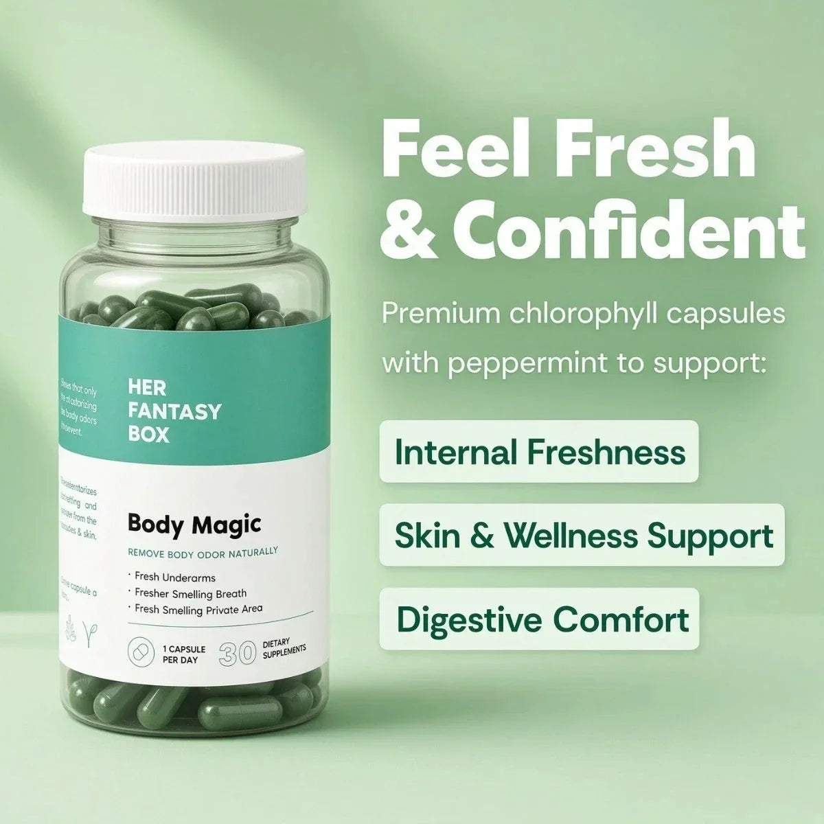 Her Box 3 Pack Fantasy Feminine Wellness Set for Women Daily Care