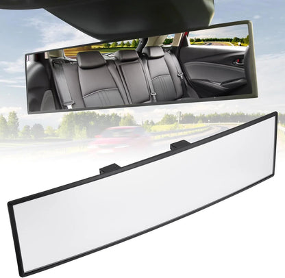 JOYTUTUS Rear View Mirror, Universal 11.81 Inch Panoramic Convex Interior Clip-o