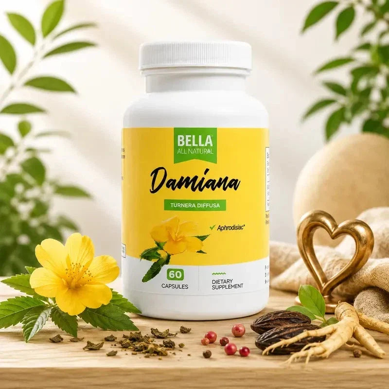 Bella All Natural Damiana 60 Ct Capsules - 1 to 3 Pack
