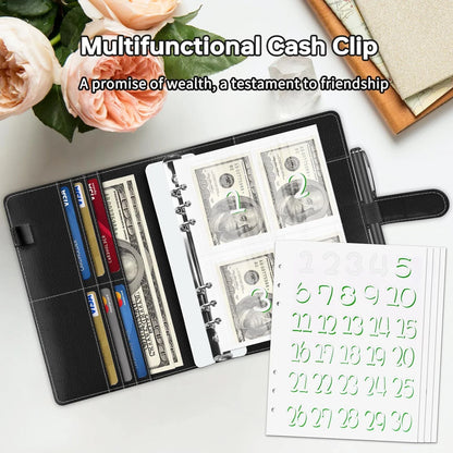 100 Envelope Challenge Binder Savings Book with Envelopes Budget Binder for cash