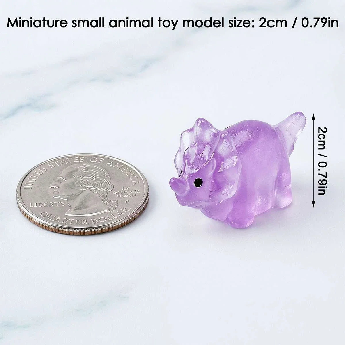 10 Pcs Mystery Blind Bags Glow in Dark Mini Animal Figures Resin Toys