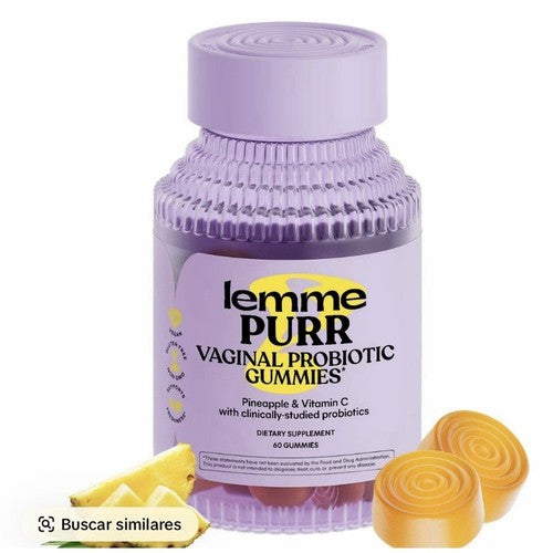 Lemme Purr Vaginal Probiotic Chewables Pineapple Vitamin C 60ct - VIP KARDASHIAN