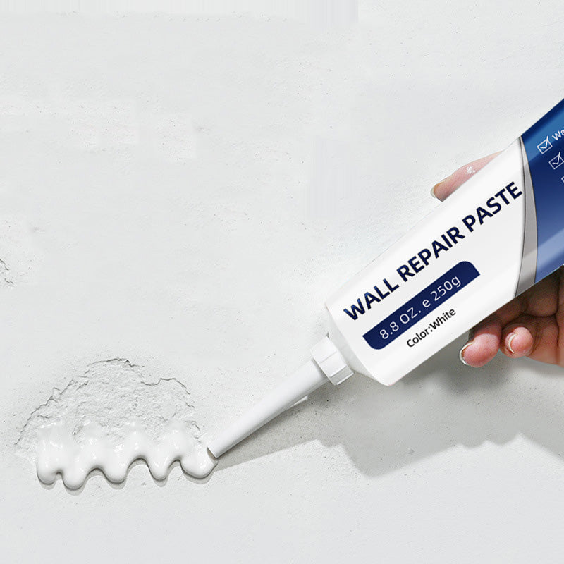 250g Wall Repair Paste Kit with Scraper, Nozzle & Sandpaper – Quick-Dry Crack and Hole Filler