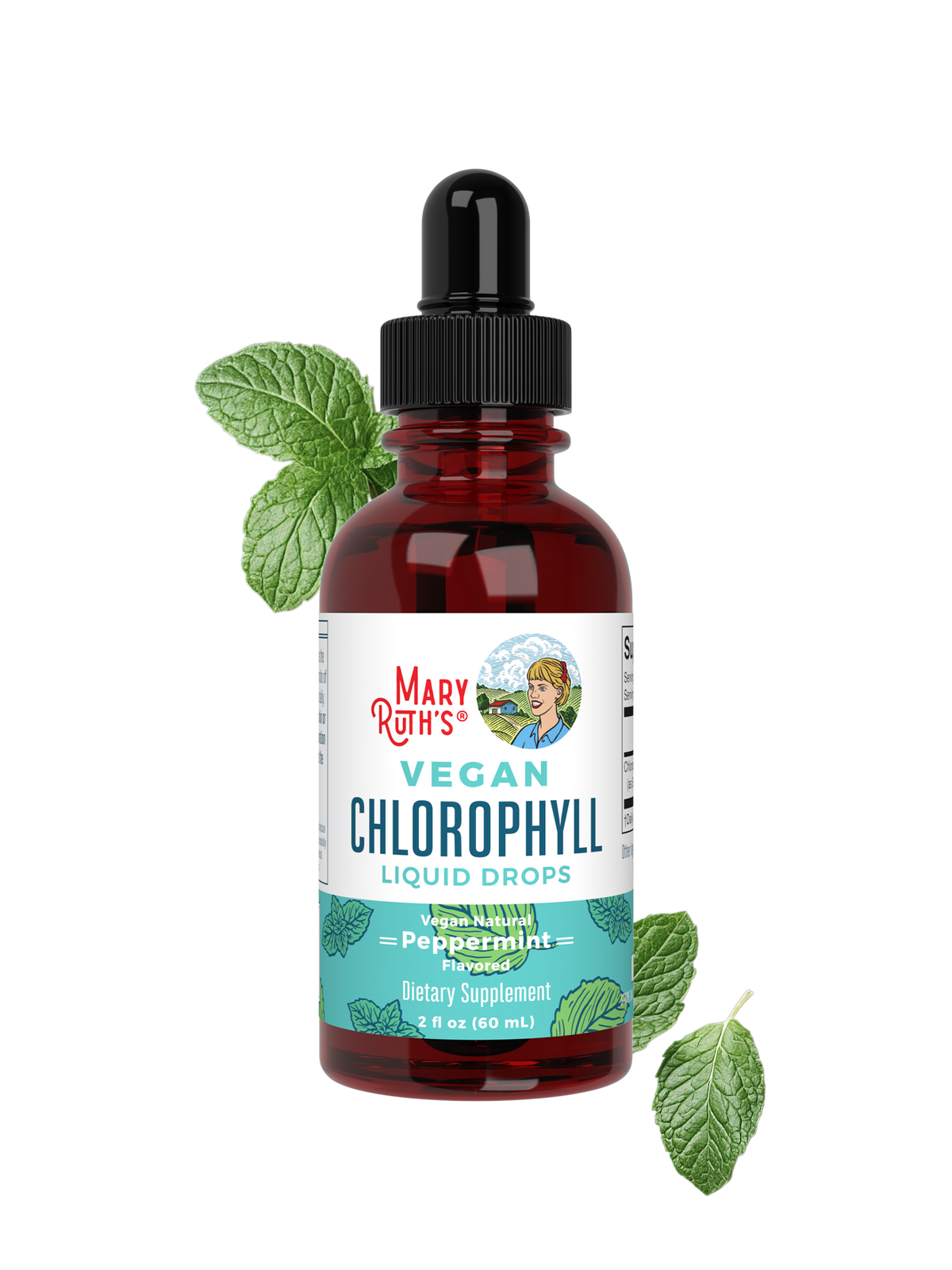 MaryRuth’s Vegan Liquid Chlorophyll Drops – Peppermint, 50mg per Serving – 2 fl oz