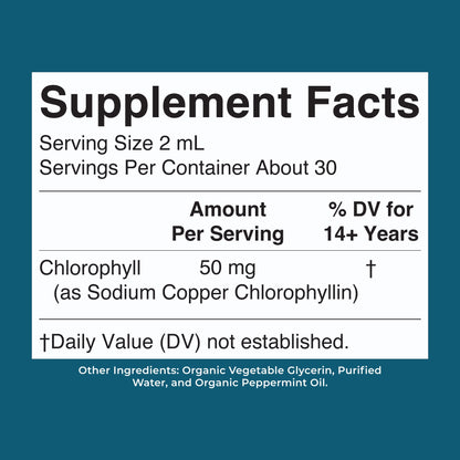 MaryRuth’s Vegan Liquid Chlorophyll Drops – Peppermint, 50mg per Serving – 2 fl oz